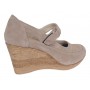 Marimea 37 Pantofi dama cu platforma din piele naturala Bej P9154BEJ